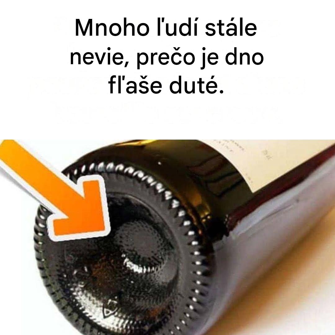 Odhalený skutočný dôvod skrytej preliačiny na fľašiach vína