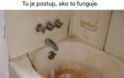 Bezchybná technika pre žiarivú vaňu raz-dva