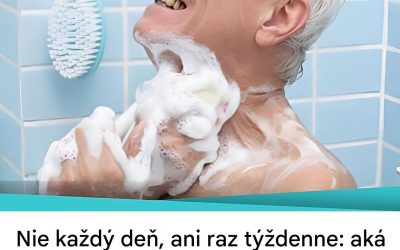 Aká je ideálna frekvencia sprchovania pre ochranu pokožky od 65 rokov?