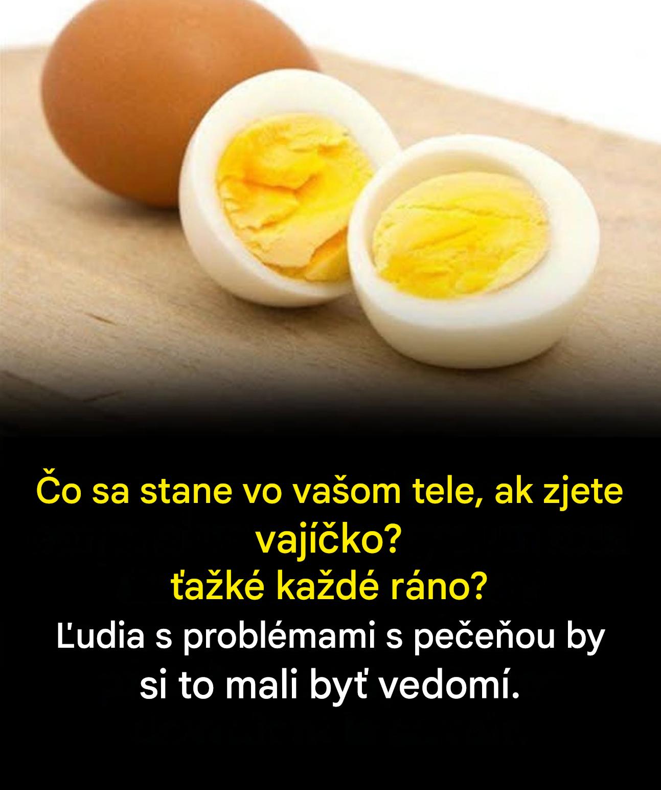 Čo sa stane s vaším telom, keď každé ráno zjete vajcia natvrdo