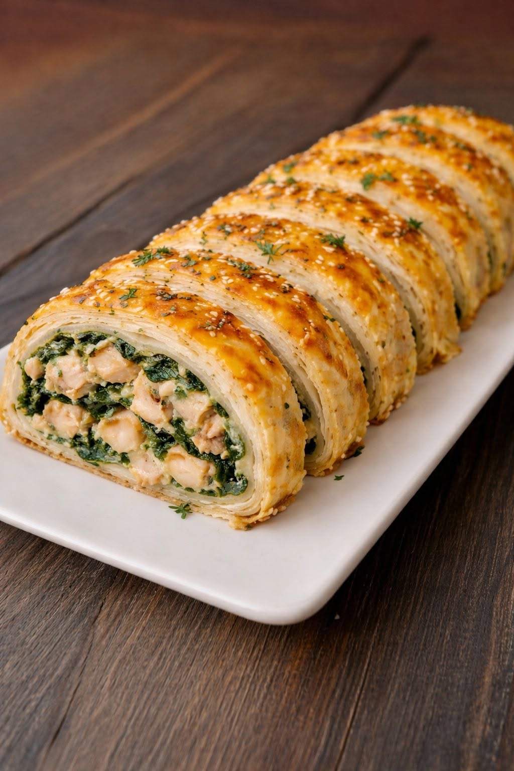 🌯 Roláda s kuracím mäsom, špenátom a roztopeným syrom