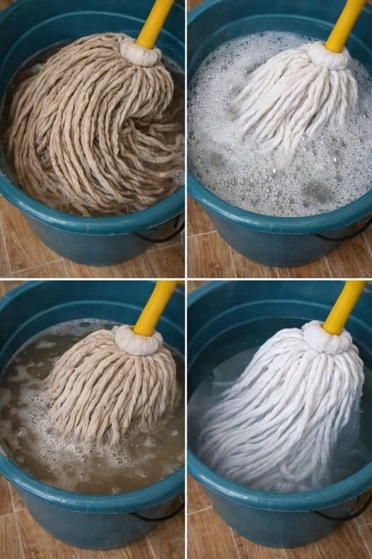 Veľmi špinavý mop, už si ho nekupujte: kvapka tejto zložky a bude ako nový.