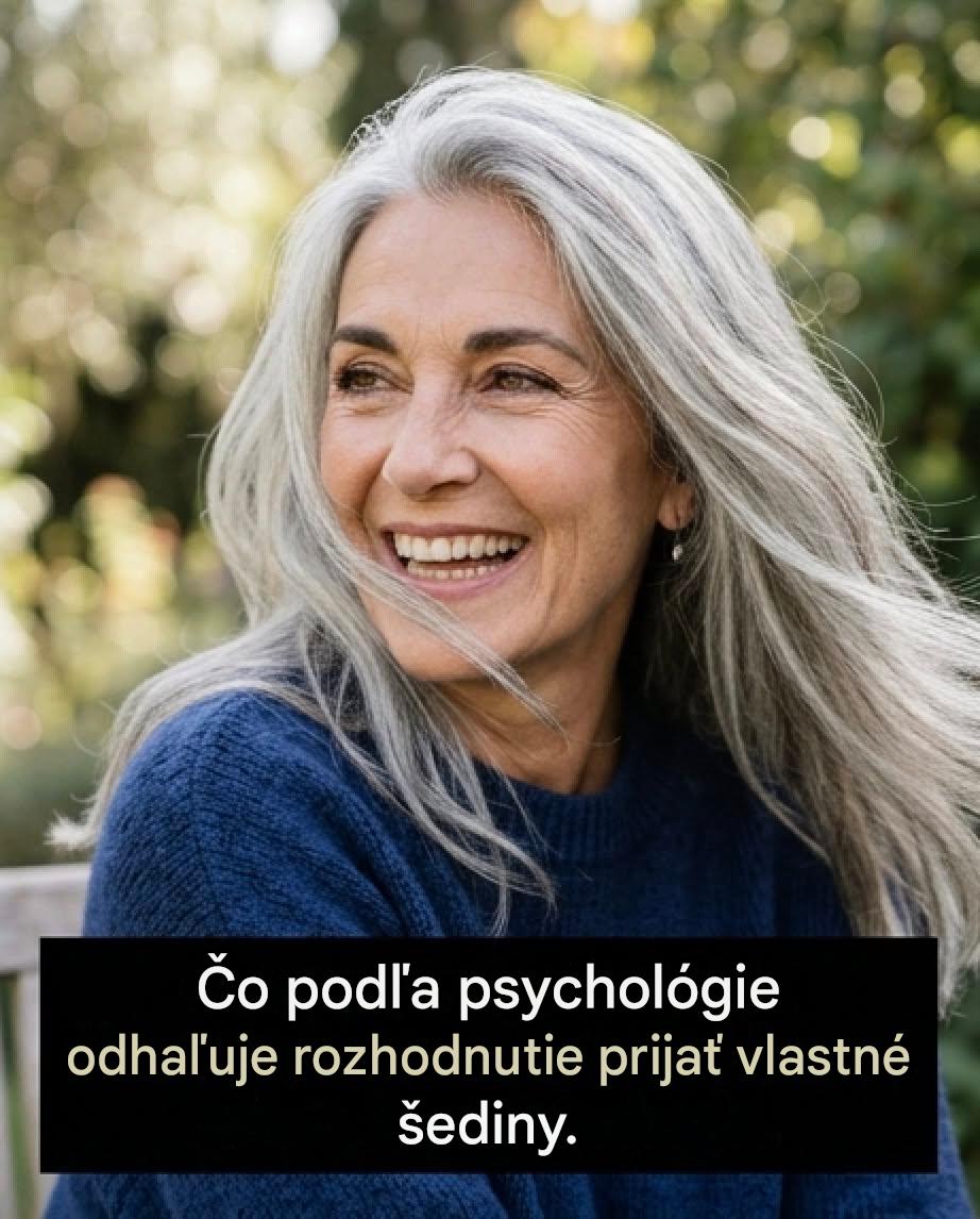Z psychologického hľadiska, čo znamená nechať si vlasy zošedivieť bez toho, aby ste si ich farbili?