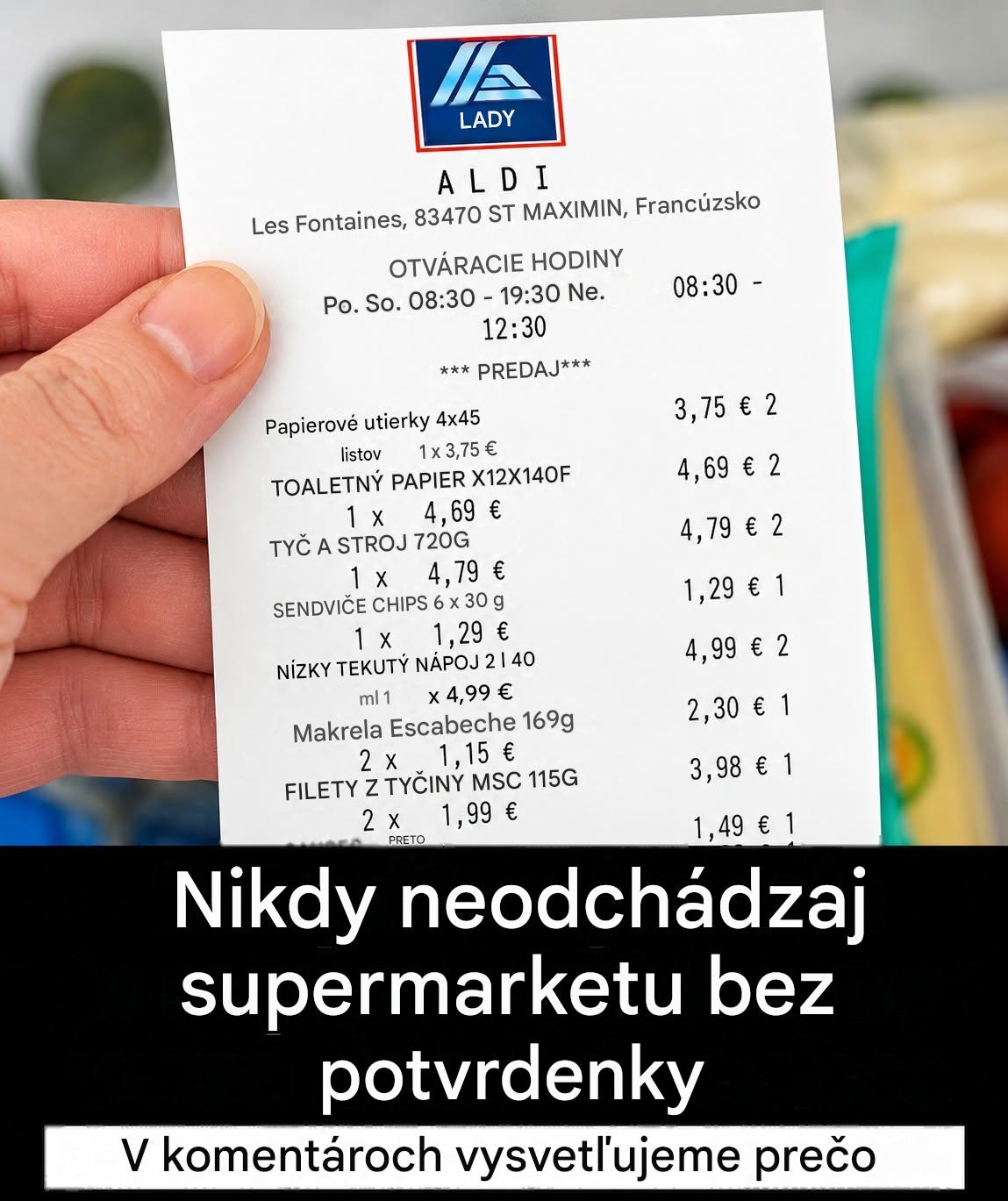 Prečo je dôležité si vždy po nákupe uschovať účtenku