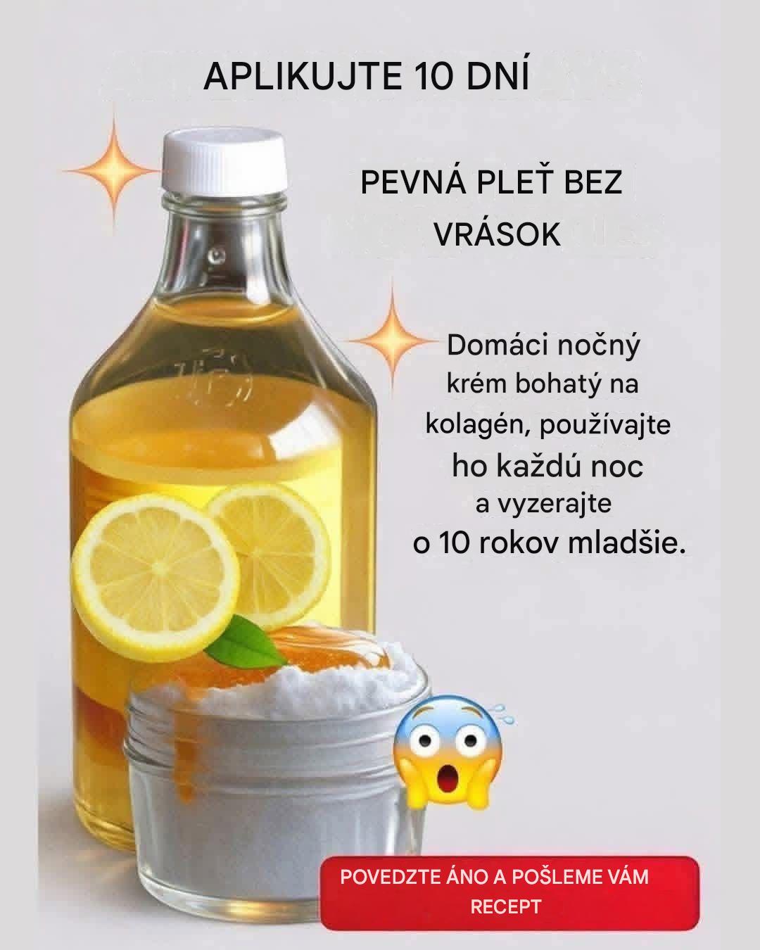 Domáci nočný krém pre žiarivú pleť, realistická verzia
