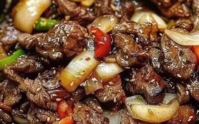 Čínsky koreňový steak s cibuľou
