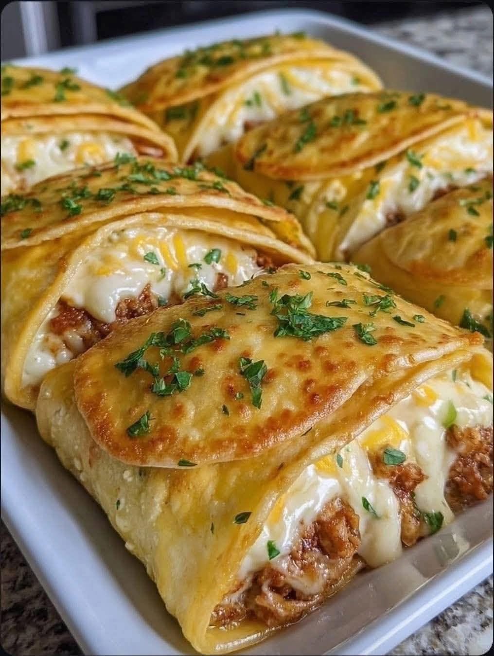 Recept na plnené syrové vreckové tacos