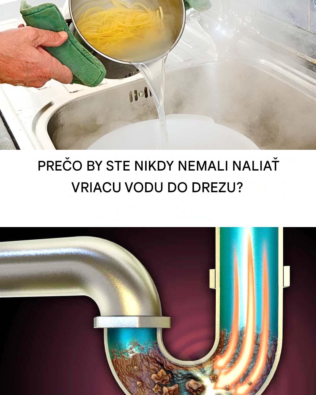 Tlakový drez: prečo je nalievanie vriacej vody veľmi zlý nápad
