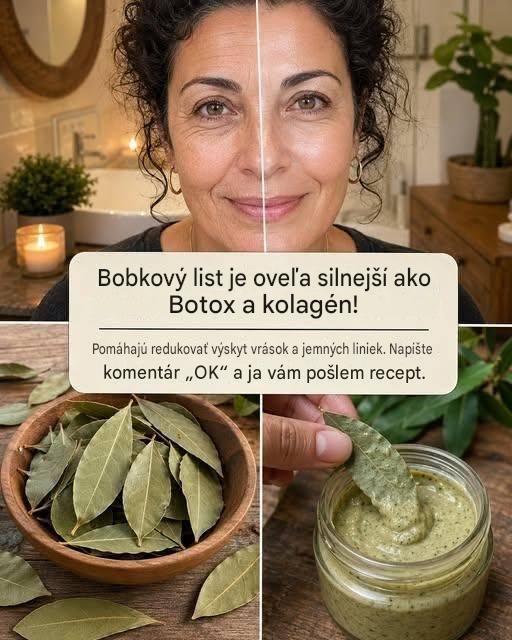 Bobkový list: prirodzené tajomstvo pevnejšej a mladšie vyzerajúcej pleti po 50-tke?