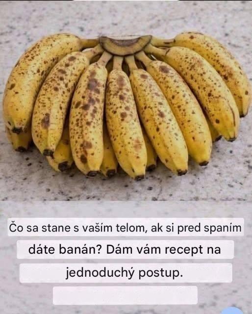 Ak budete jesť banány večer, zvýšite si…