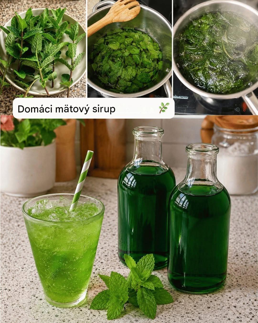 Domáci mätový sirup