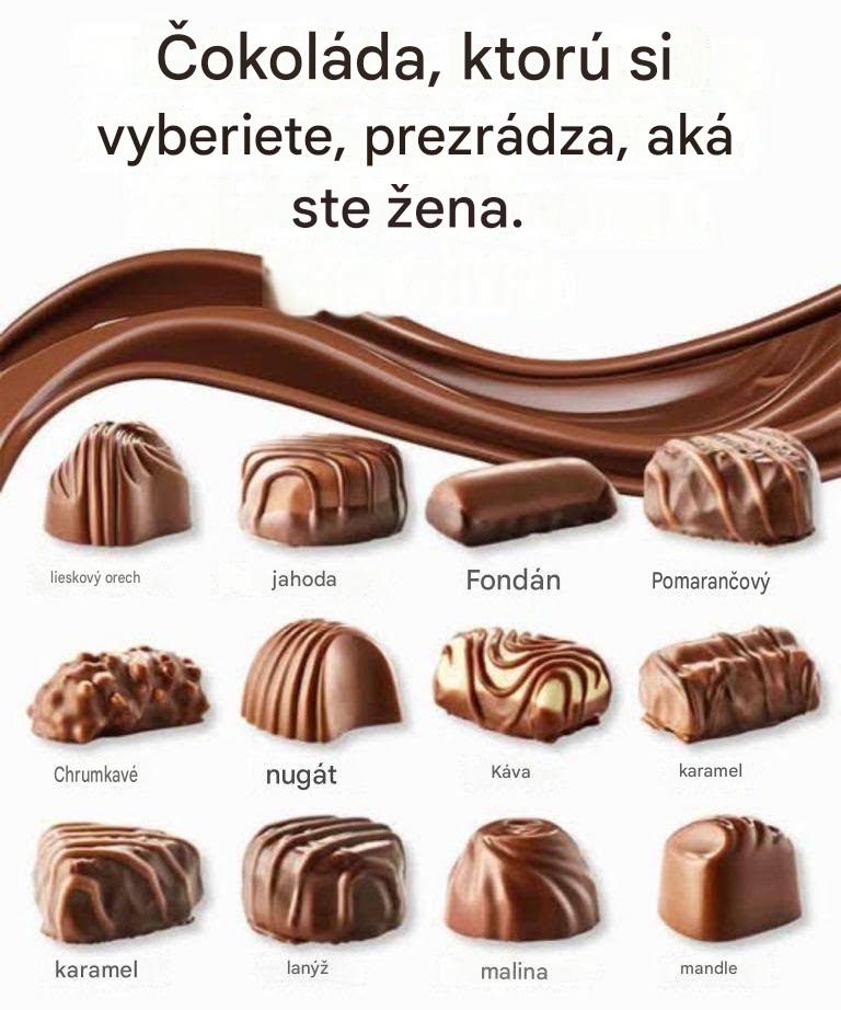 Čokoláda, ktorú si vyberiete, odhaľuje, aká ste žena