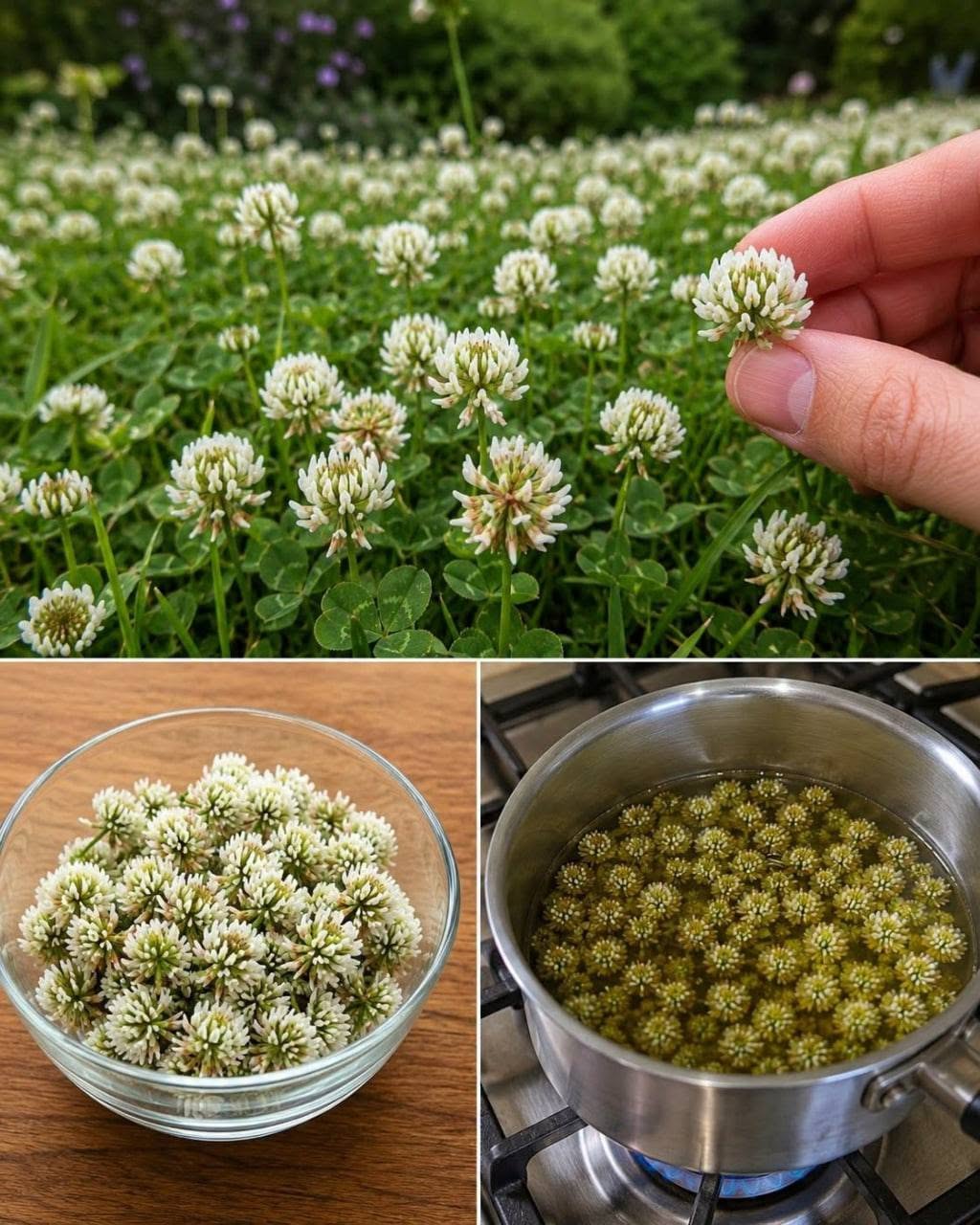 Ďatelina plazivá (Trifolium repens): 15 výhod a domáce použitie