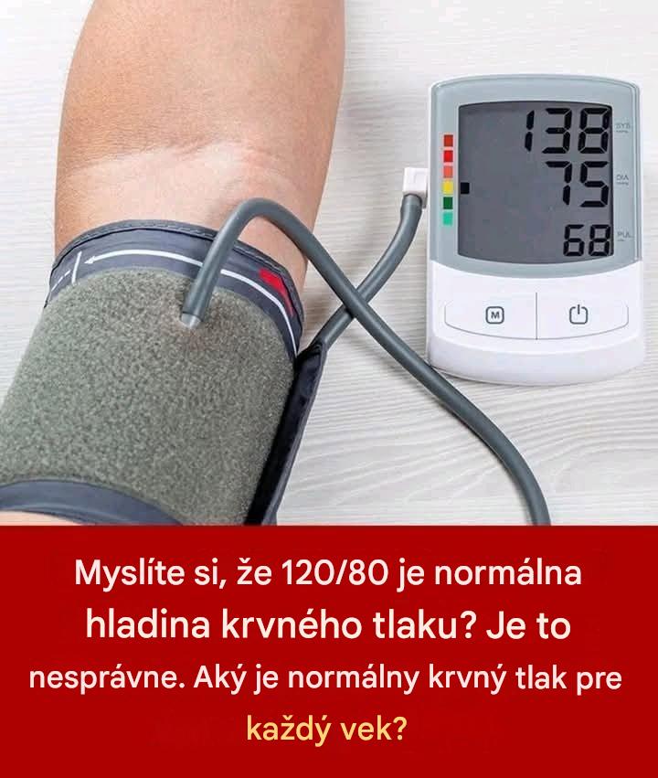 Aký je normálny krvný tlak pre každý vek