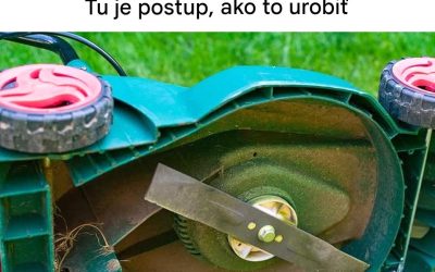 Účinná technika na ostrenie kosačky na trávu a zlepšenie jej výkonu.