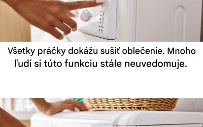 Neočakávaný trik vašej práčky na expresné sušenie bielizne