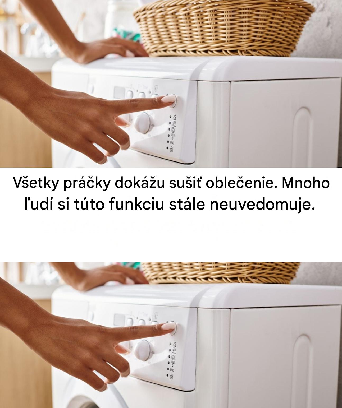 Neočakávaný trik vašej práčky na expresné sušenie bielizne