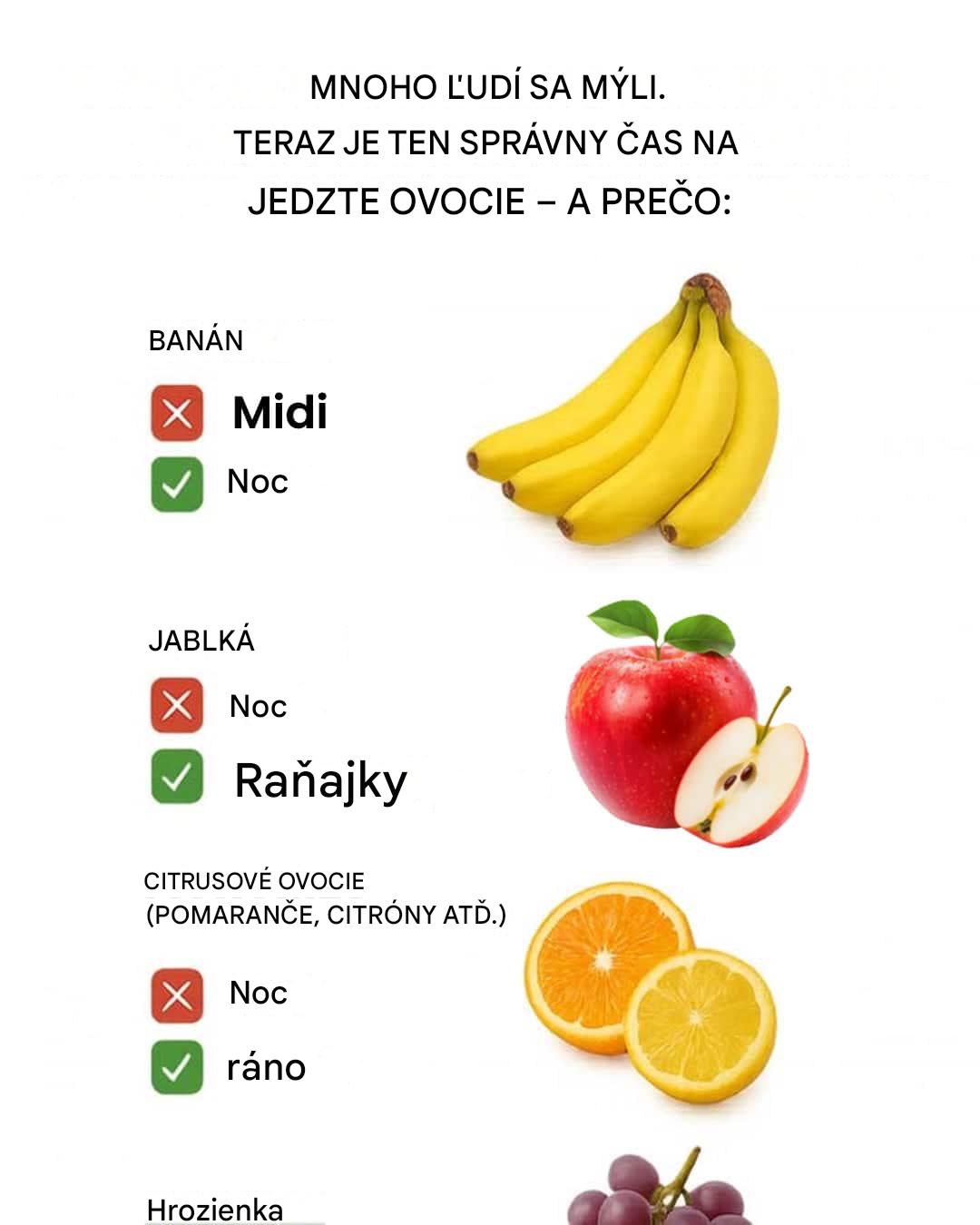 Kedy je najlepší čas na konzumáciu ovocia, aby ste dosiahli maximálny úžitok pre zdravie?