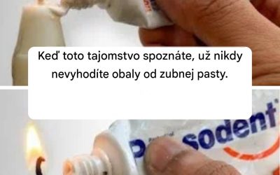 Keď toto tajomstvo spoznáte, už nikdy nevyhodíte obaly od zubnej pasty.