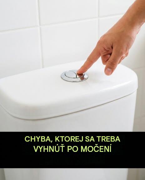 Prečo je také dôležité nesplachovať toaletu po močení?
