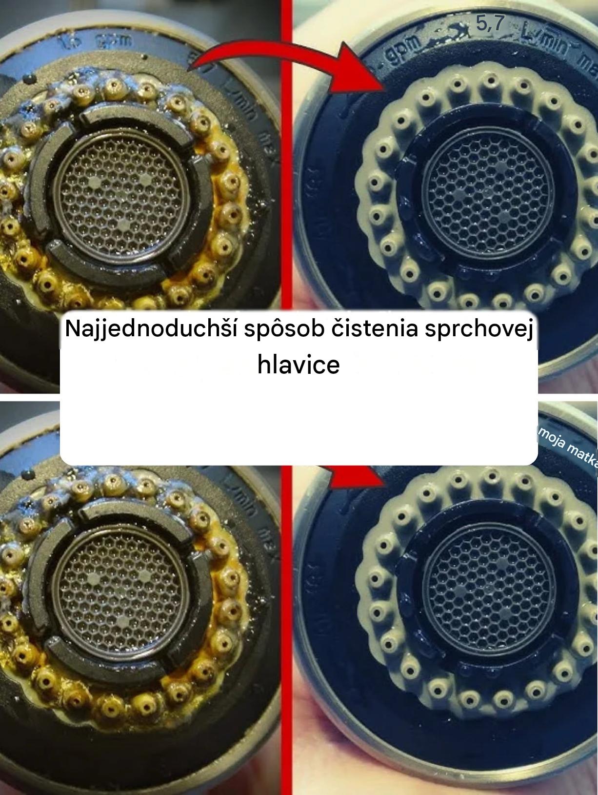 Najjednoduchší spôsob čistenia sprchovej hlavice