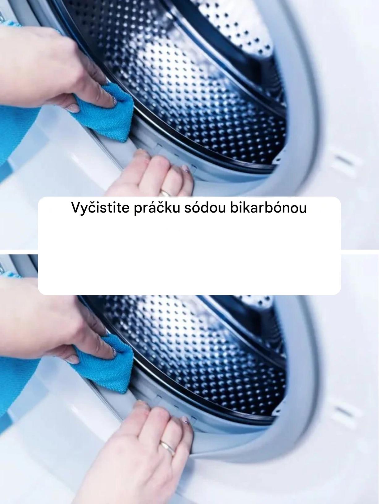 Vyčistite práčku sódou bikarbónou
