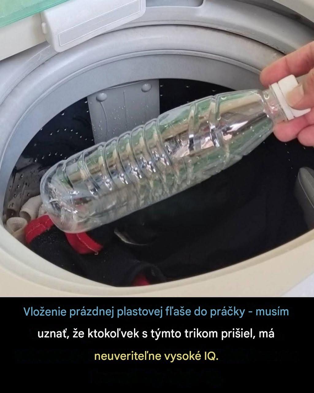 Geniálny trik na pranie: Prečo vám vloženie prázdnej plastovej fľaše do práčky môže ušetriť čas a problémy
