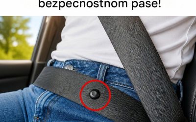 Malé tlačidlo na bezpečnostných pásoch, ktoré uľahčuje každú každodennú cestu