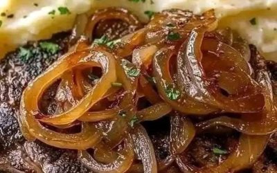Karamelizovaný ribeye steak s krémovou zemiakovou kašou