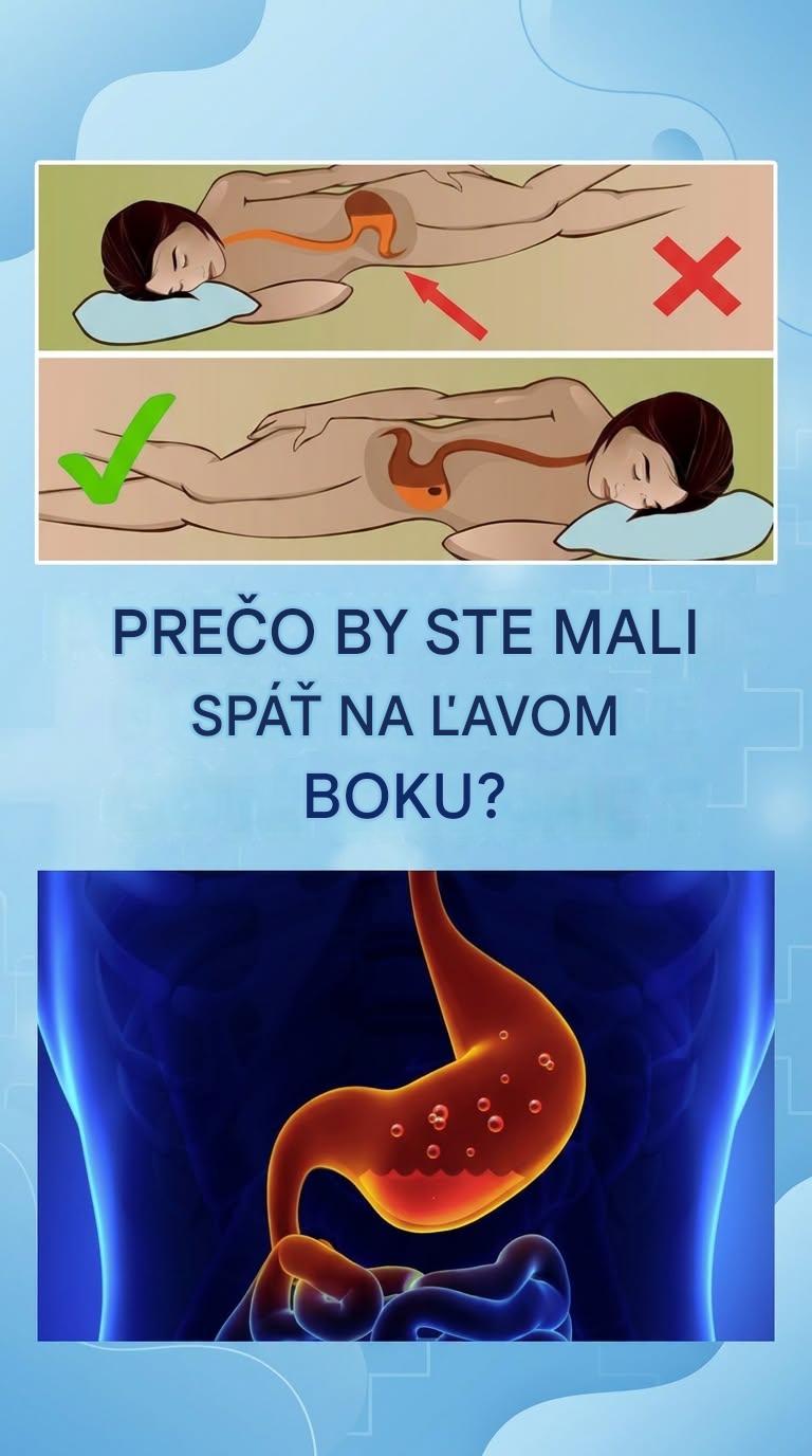 Spanie na ľavom boku: jednoduchý zvyk s prekvapivými účinkami