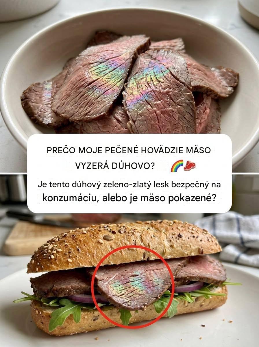 Prečo má lahôdkové mäso niekedy dúhový lesk?
