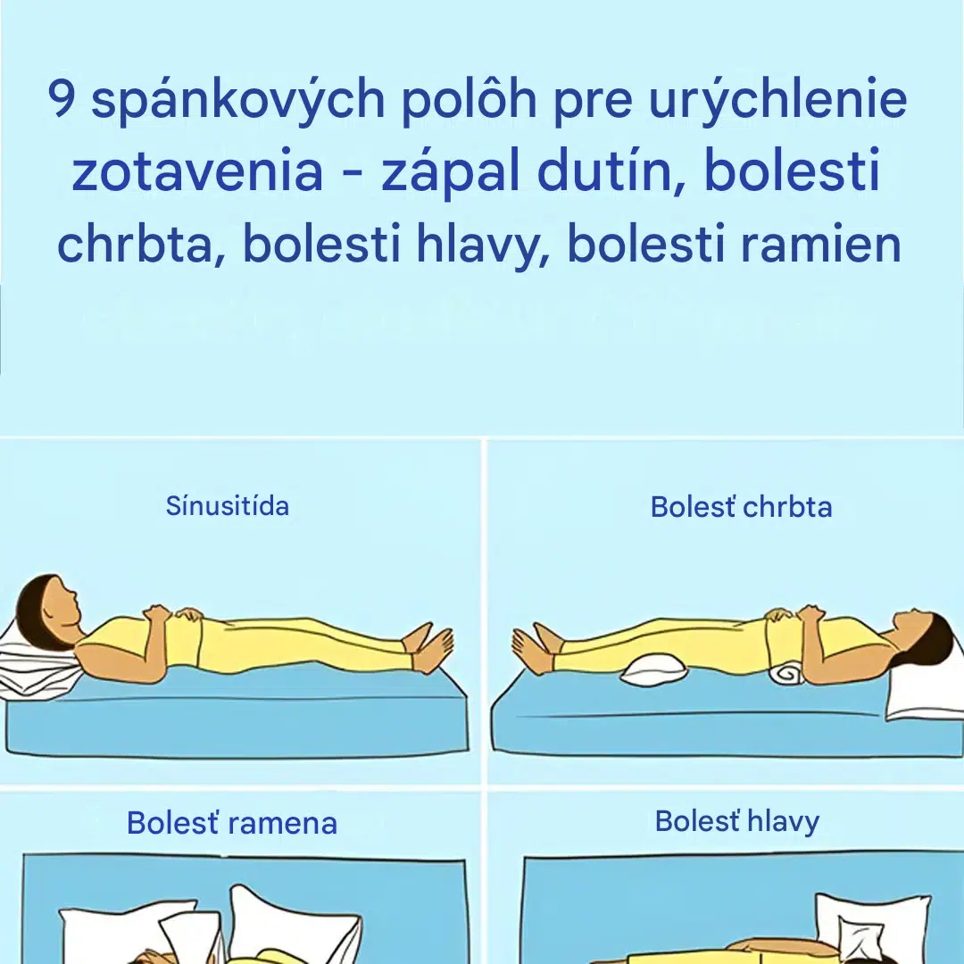 9 spánkových polôh, ktoré urýchlia vašu regeneráciu