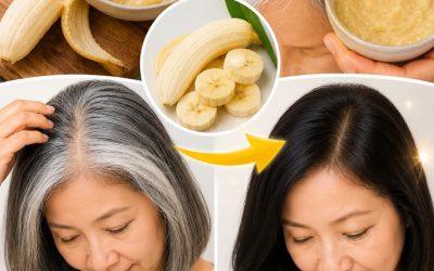 Tajný recept z banánových šupiek, ako zafarbiť babičkine šedivé vlasy späť na čierne