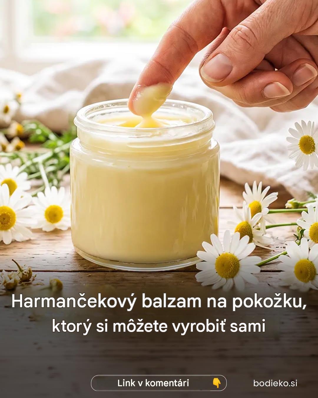 Domáci balzam na pleť s harmančekom
