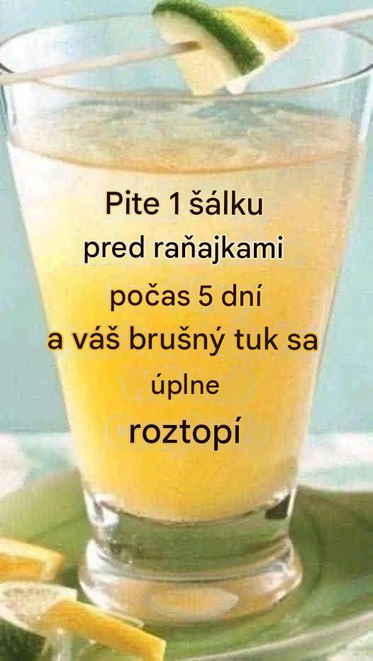 Ranný detoxikačný nápoj pre plochejšie bruško