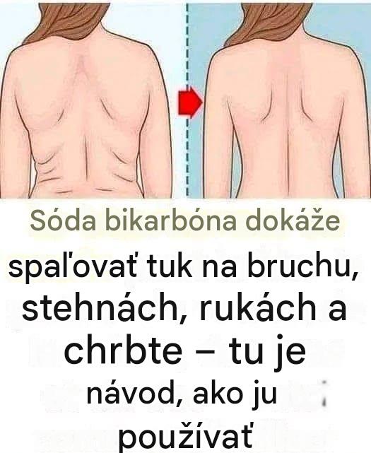 3 recepty s použitím sódy bikarbóny na spaľovanie brušného tuku