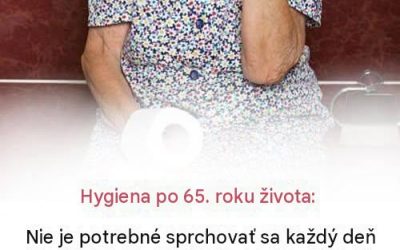Prečo môže denné sprchovanie po 65. roku života spôsobiť viac škody ako úžitku
