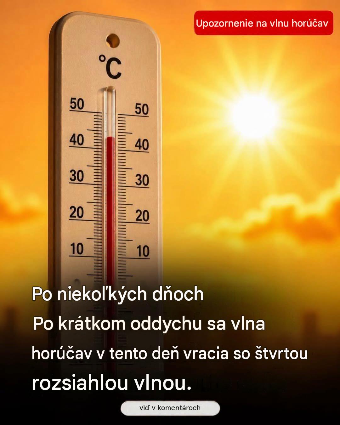 🔴Místy až 44 °C 😱☀️…Zobraziť viac👇